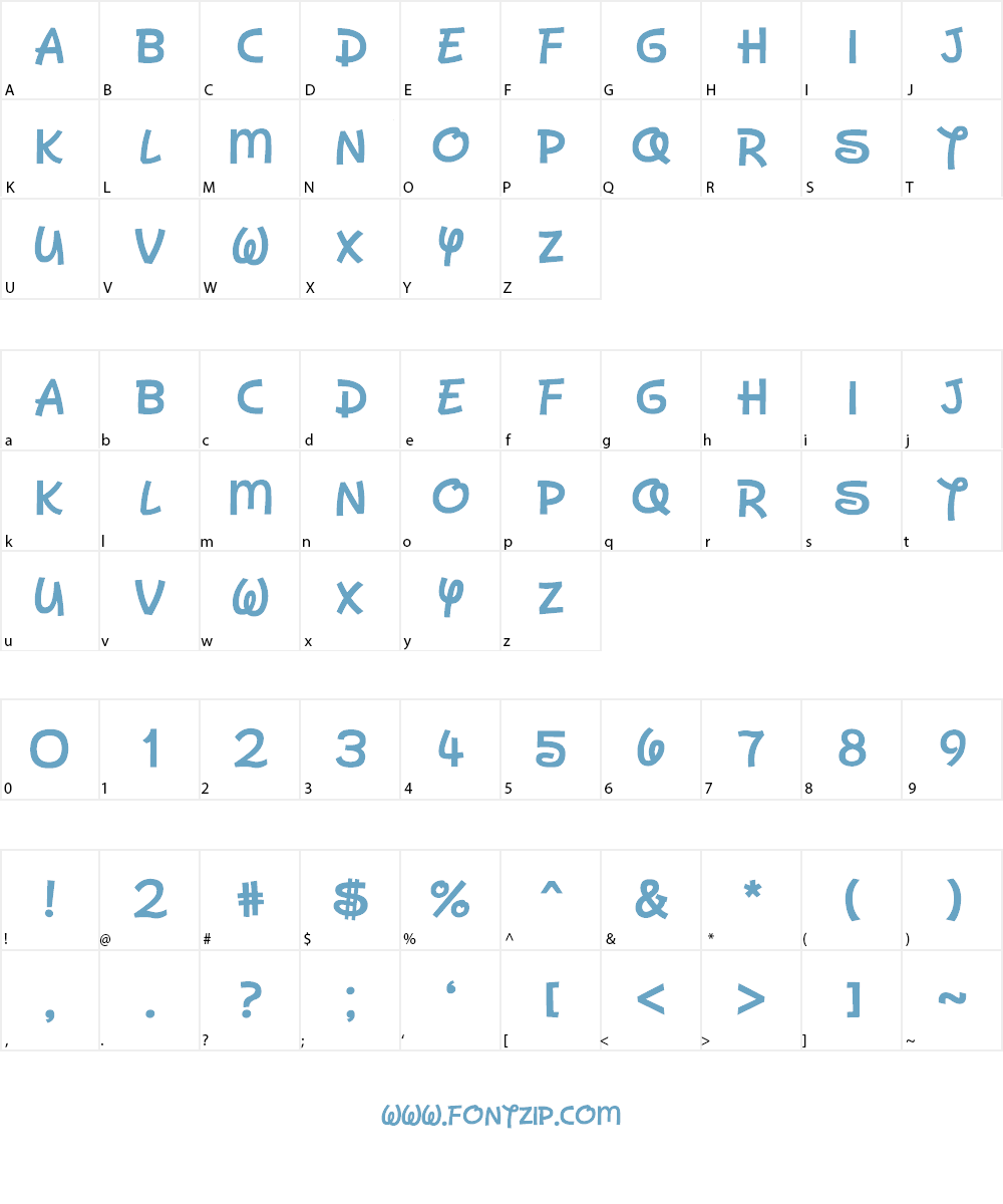 Dan's Disney Font Character